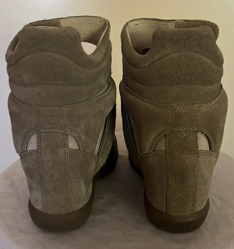 Isabel Marant BEKETT Suede Hidden Wedge Sneakers Shoes