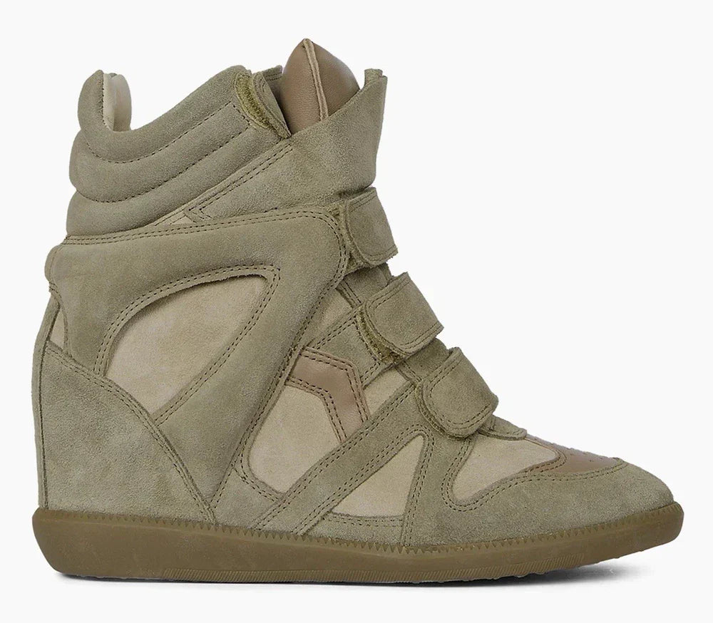 Isabel Marant BEKETT Suede Hidden Wedge Sneakers Shoes