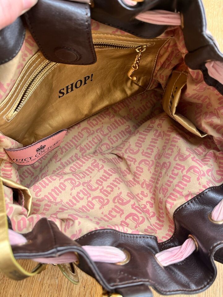 Genuine Juicy Couture Pink and Brown Daydreamer Bag with matching Purse/Wallet