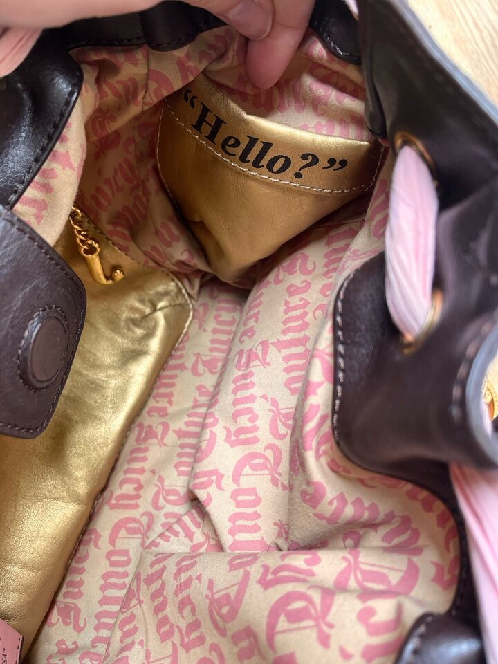 Genuine Juicy Couture Pink and Brown Daydreamer Bag with matching Purse/Wallet