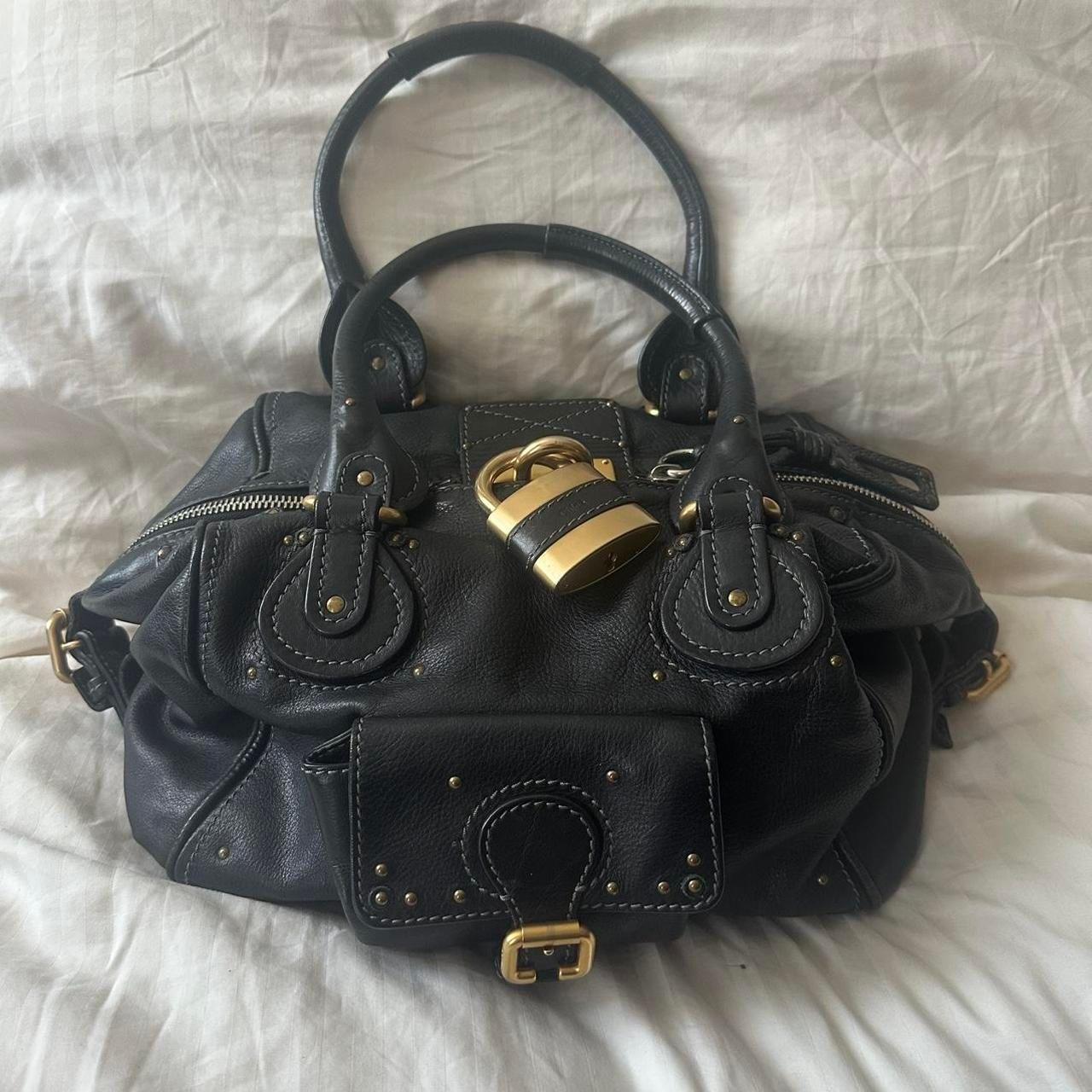 Vintage Chloé Paddington Bag – Black Leather with Gold Hardware (2000s/2010s)