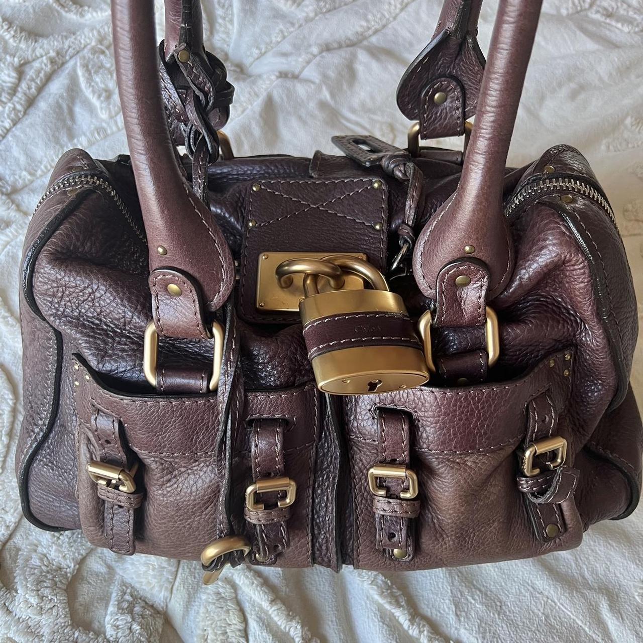 Rare Authentic Dark Brown Chloé Paddington Bag – Gold Hardware
